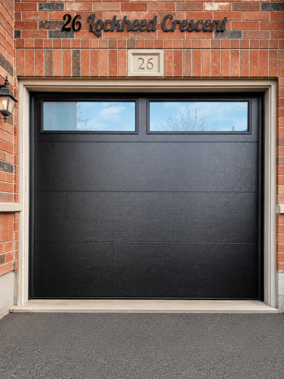 Olympus — Iron Ore Black, Flush Panel, Clear Top Windows