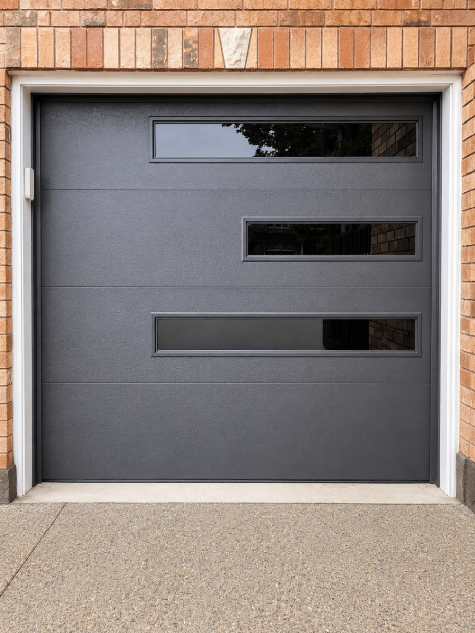 Olympus — Charcoal, Flush Panel, Mosaic Offset Windows